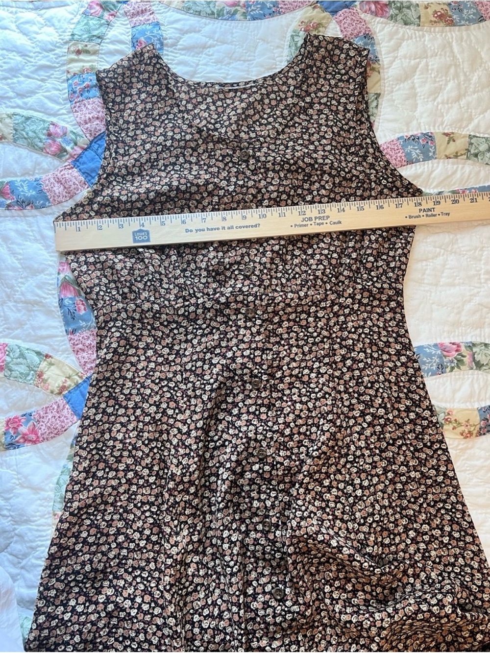 Vintage 90s Calico Floral Button Front Midi Dress
Medium - Picture 7 of 9